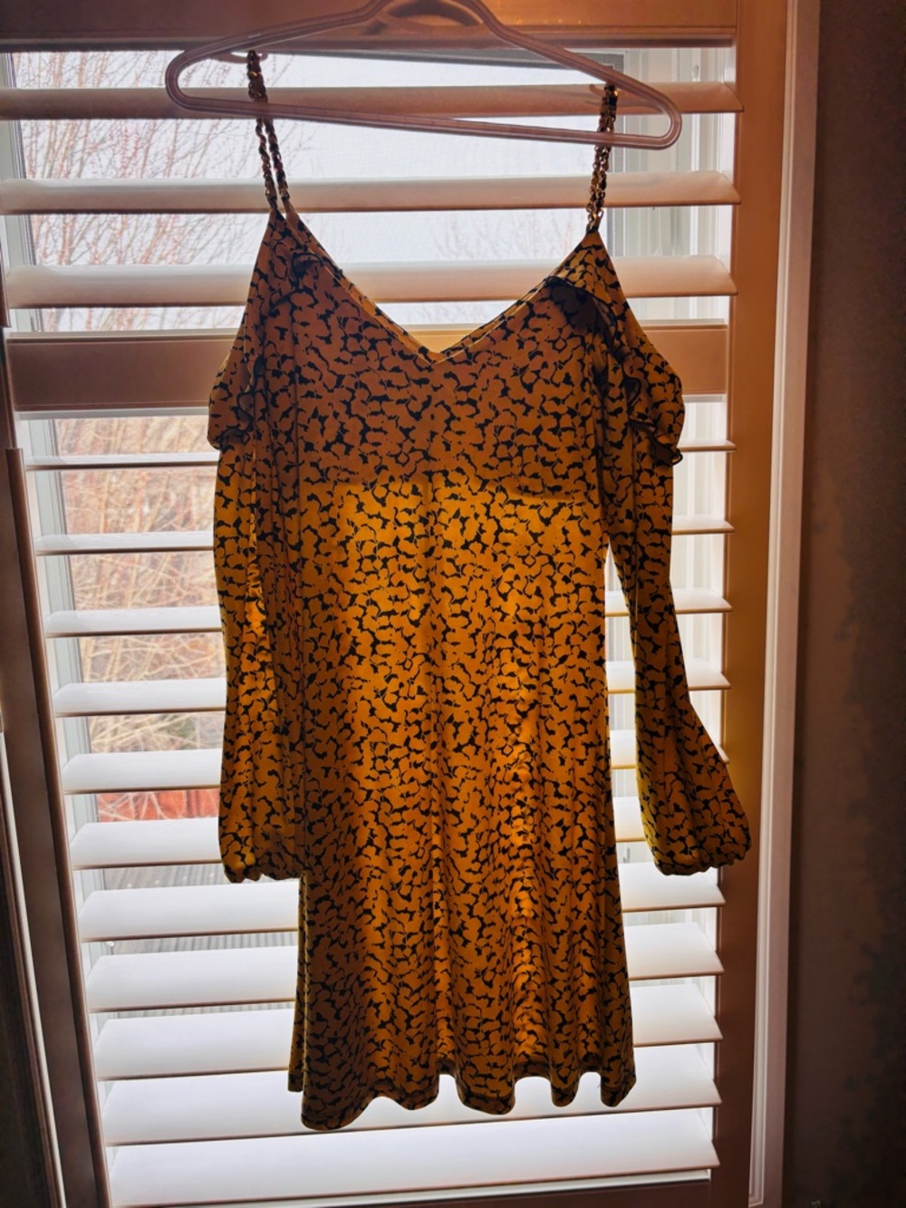 Michael Kors Yellow peekaboo shoulder  dress. Perfect Mother’s Day dress!